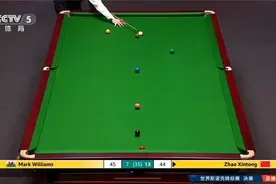 我的天哪！赵心童竟能把这个红球打进，注意马克的表情，都看呆了视频封面