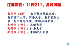 江苏11所211院校，各领风骚视频封面