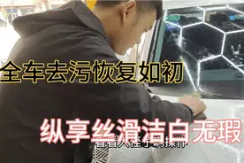 车主们请注意落树胶的季节到了，满车树胶叔侄洗车教你如何搞定。