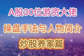 A股30位游资大佬操盘手法与人物简介（七）视频封面