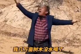 孙国友沙漠种树无水浇灌，被逼无奈下跪祈求视频封面