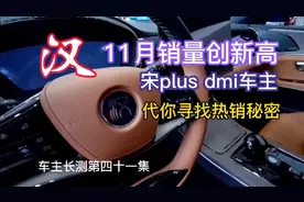 汉11月销量再创新高，宋plus dmi车主寻找热销秘密车主长测41集视频封面