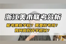 浙江省美术联考分析！你的成绩能考上哪些学校？如何做好升学规划视频封面