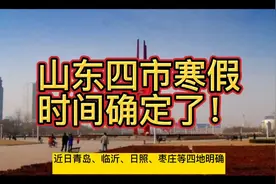 青岛临沂日照枣庄山东四市中小学1月15日放假，一二年级不笔试！视频封面