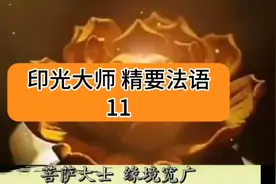 印光大shi精要fa语 11视频封面