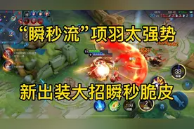 “瞬秒流”项羽太强势，新出装大招瞬秒C位，这套出装强到离谱！视频封面