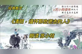 散文朗读《清明，缅怀那些逝去的人》感动到哭的美文缅怀故去的人视频封面