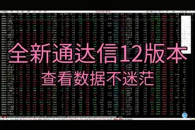 精辟实用的通达信12版本解析和分享！数据查看更加详细！视频封面