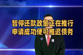 暂停还款政策正在推行，申请成功便可推迟债务视频封面