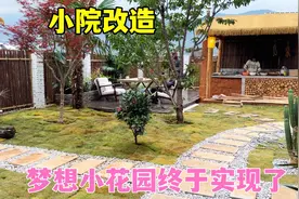 花500租的破旧小院，改造后太漂亮了，梦想中的小花园终于实现了