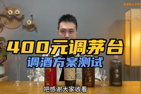 400元成本的茅台调酒方案实践测评，闻香7分似飞天！视频封面