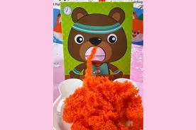 手工毛线画 儿童卡通刺绣戳戳乐 幼儿益智玩具#毛线画 #儿童手工视频封面