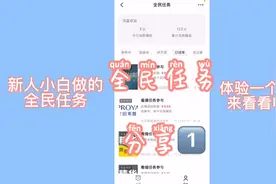 新人小白做的全民任务，体验一个星期来看看收益，这是真实收益