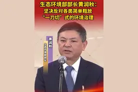 生态环境部部长黄润秋:坚决反对各类简单粗放“一刀切”式的环境治理视频封面