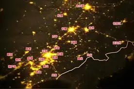 从夜景灯光图看东北36座城市繁华程度排名图片