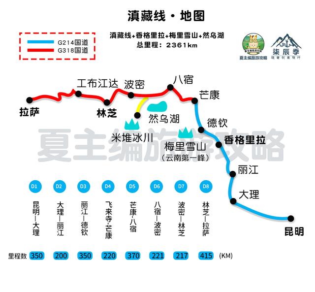 100幅黄金旅游线路地图：涵盖新疆、西藏、四川、云南、青海多地