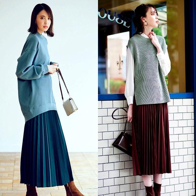 秋冬穿“长裙+短靴”，显高显瘦显气质