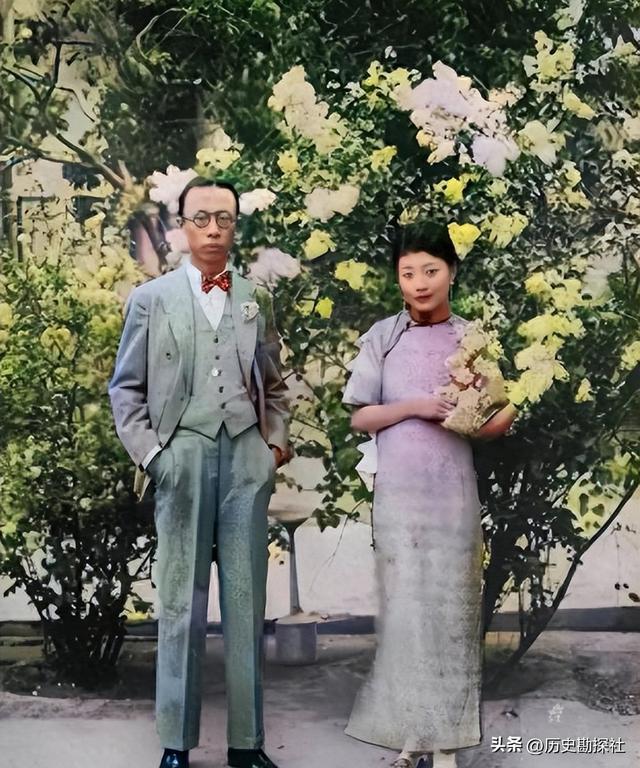 这才是皇后婉容的真实样貌，并非演员扮演，货真价实的罕见照片！