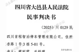 王某宏因欠1421元路边智慧停车费，被四川人民法院判决败诉图片