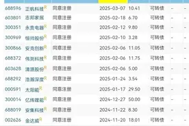 3月8日更新待发转债表图片