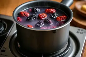 别低估了喝桑葚，搭配得当，一碗水喝出肝净、脾胃和，桃花肌！图片