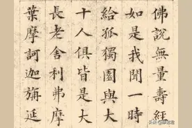 林则徐｜楷书《佛说无量寿经》翻墨本图片