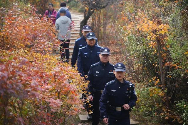 龙山石窟映红叶，崛围山间燃丹枫！太原警方 “美景+安全”双护航，秋游放心冲
