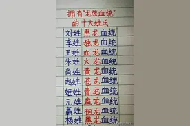 拥有“龙族血统”的十大姓氏，看看有没有你的姓氏图片