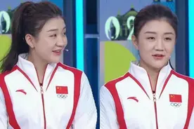陈梦回家乡台录节目！绑马尾好美，解释戴翡翠比赛：爸爸送我的图片