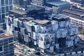 阿里巴巴上海总部施工已经初具规模！网友：看起来像被火烧过一样图片