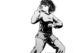 八极拳小架一路的部分招式讲解。图片