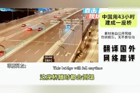 不会的哦~国外网友看43小时建成一座桥，印度网友：桥随时会塌图片