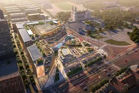 高标准打造国际潮流步行街，济南洪楼广场片区城市更新项目集中开工图片