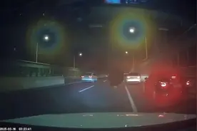 南宁一男子深夜在快速路上打砸车辆，警方回应：涉事男子已被控制图片