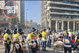 以色列铁穹拦截弹清空打出，伊朗弹道导弹却成功突防，大楼被命中图片