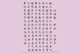 书法作品欣赏《沁园春 长沙》图片