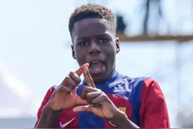 巴萨青训杀出神童：年仅9岁，22场84球！绰号“小亚马尔”图片