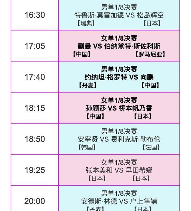 中央5台直播乒乓球时间表：今日CCTV5与CCTV5+直播国乒！附赛程