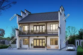 江西定制15×12米徽派二层雅宅，室内设计5室3厅，带来美好新生活图片