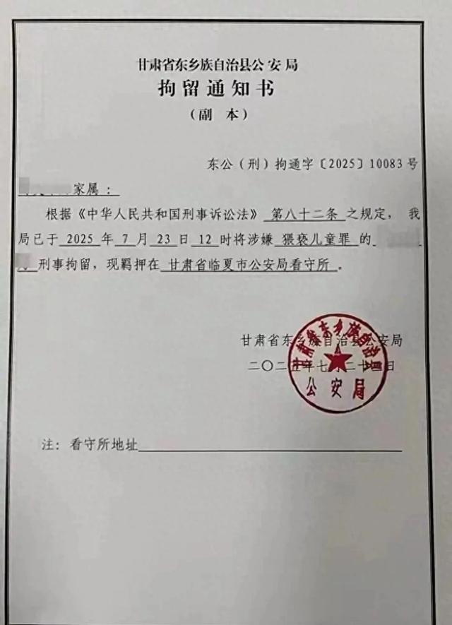 甘肃一26岁妻子猥亵丈夫12岁侄子