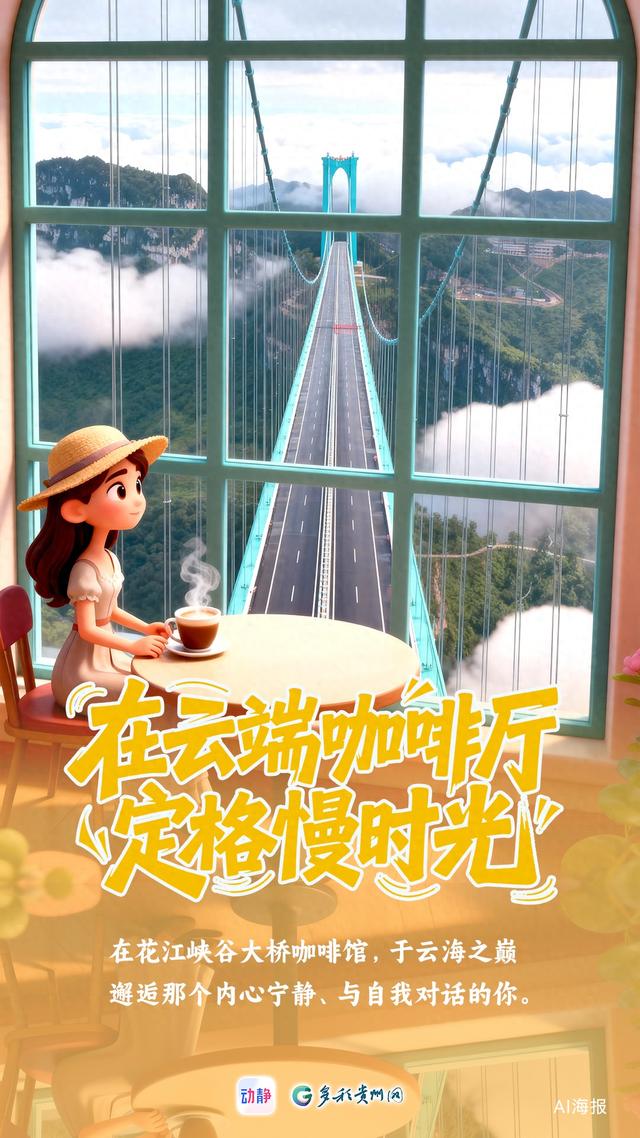 动静海报丨去花江峡谷大桥来场云端之约 解锁你的专属记忆