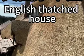英国中世纪茅草屋建造工艺流传至今 英国工匠用麦秸建造茅草屋全过程，这种建造技术建出来的房子冬暖夏凉不漏水，已经流行了几百年，一直延续至今还在建造，都是百年工程。#茅草屋 #解压  #农村自建房 #英国视频封面