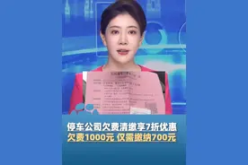 某停车公司“欠费清缴享7折优惠”，欠费1000元仅需缴纳700元，有人欠费80多笔有人欠费50多笔，5月31日，公司回应：活动属实，仅限路内临停缴费及欠费补缴（极目新闻）#大象主播说视频封面