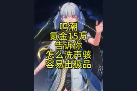 鸣潮氪金15万告诉你，怎么洗声骇容易出极品 #鸣潮  #游戏鉴赏家