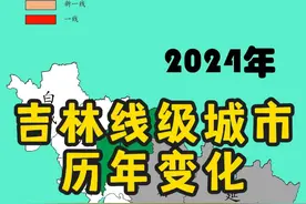吉林线级城市历年变化 2017年延边从三线变四线城市，2018年松原通化从四线变五线城市，2020年吉林市从四线变五线城市，2021年 延边从四线变五线城市，为什么每个城市都在退步啊#吉林 #长春 #地图视频封面