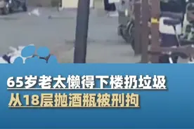 懒得下楼扔垃圾，65岁老太从18层抛酒瓶被刑拘#大象主播说 @程鹏视频封面