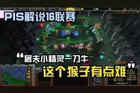 PIS解说16联赛，屠夫小精灵一刀牛，这个猴子有点难视频封面