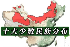 我国人口十大少数民族及其主要分布地区 #地图视频封面