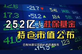252亿！社保基金持仓市值最高的5家公司公布视频封面