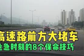 高速路上遇到前方大堵车，危急时刻的8条保命技巧，避免追尾事故视频封面